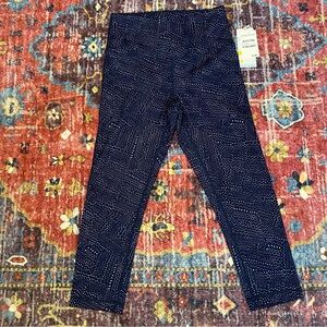 NWT! Zella Navy and White Speckled Leggings